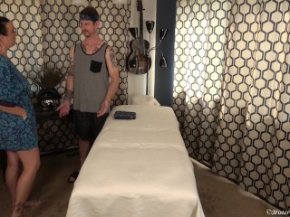 Fucking My Girlfriend's Hot Stepmom During Her Massage - Mister Cox Productions