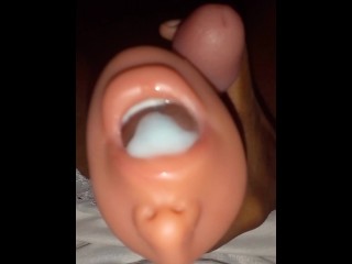 I just inserted my dick into toy vagina and I got an unbearable loud orgasm