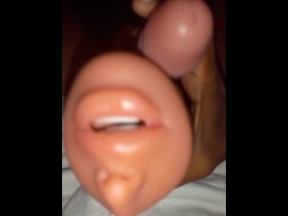 I just inserted my dick into toy vagina and I got an unbearable loud orgasm