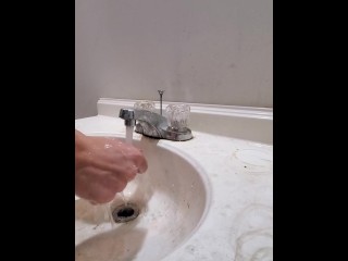 I wash my hands without soap because I'm a degenerate