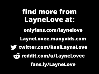 Sissy Chastity Sub Goth GF Ball Slapping, Spanking, Cage Cum - full video on LayneLovee Manyvids