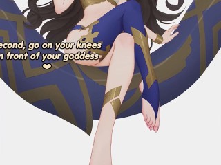 Ishtar becomes your servant (femdom, foot fetish, multiple challenges)