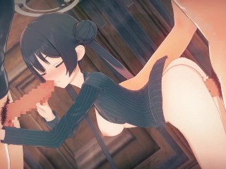 【ブルーアーカイブ】竜華キサキがたくさんの男達と集団セックスする3Dエロアニメ(ブルアカ りゅうげきさき1 Blue Archive Ryuuge Kisaki gangbang.妃咲群交)