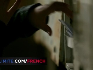 The naughty secretary with glasses