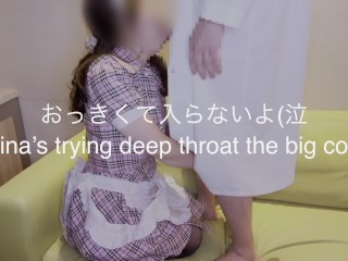 清楚美乳人妻 手首縛られてM字開脚で指挿れられちゃった、2本も入らないよ 縛られたままイラマとディープスロートで泣いちゃった Mだから嫌いじゃないかも 個人撮影 リアル 素人