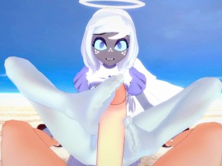 All Girls from Hazbin Hotel Give You A Footjob Hentai POV Beach Episode!