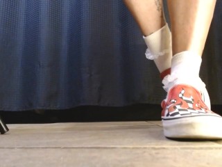 Ruffled White Socks Vans Flame Sneakers Shoeplay