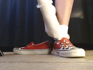 Ruffled White Socks Vans Flame Sneakers Shoeplay