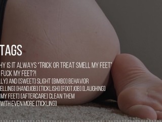 Erotic Audio porn for men  | Trick or Treat FUCK my feet | I want you to fuck my feet for Halloween