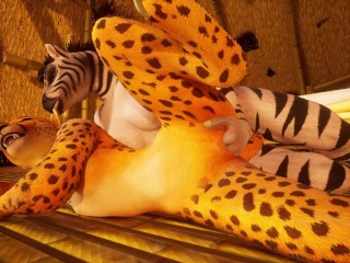 Cheetah girl has lesbian sex with her furry friend in hot Wild Life sex