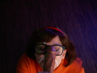 Jinkies! Velma Lifts Shaggy's Curse by Making Him CUM!