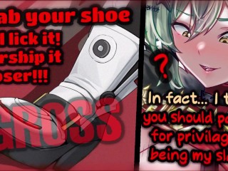 Tomboy BossGirl Turns You Into Her Shoe Slut Hentai Cbt Joi (Femdom Shoe Worship Sph)