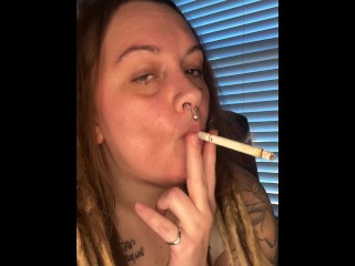 Smoke sesh with French inhale- full vid on OF