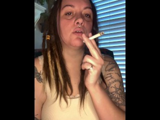 Smoke sesh with French inhale- full vid on OF