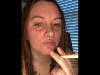 Smoke sesh with French inhale- full vid on OF