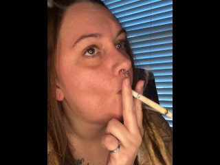 Smoke sesh with French inhale- full vid on OF