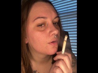 Smoke sesh with French inhale- full vid on OF