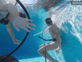 Polina sucks his soul out underwater