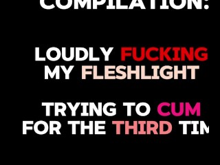 Loud NSFW Audio Compilation || Fucking my Fleshlight and Cumming Inside // male moaning, wet sounds