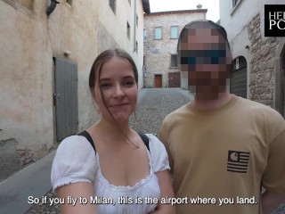 Doggy, Cowgirl, Missionary, Facial - Er fickt mich in Mailand, Italien - VLOG