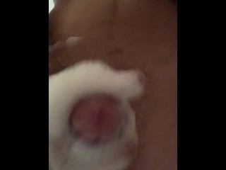 POV Solo bwc soapy shower masturbation with cum