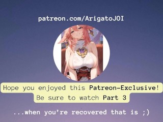 A Chance at Freedom with Yae Miko Pt. 2 (Full Video FREE on Patreon) (Femdom, Breathplay, Genshin)