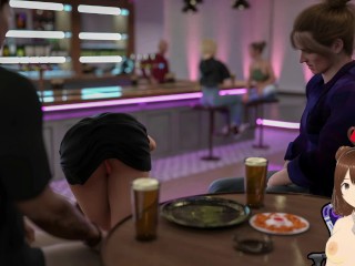 Steps of Debauchery #33 - Married woman showing thong to clients - Jazziuu - Gameplay