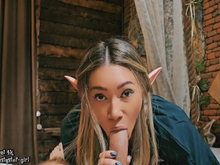 Magic Fantasy - Fucked a beautiful Elf in the ass in her lair
