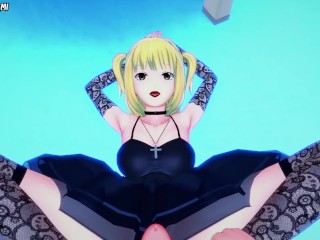 Misa Amane from Death Note Gives You A Footjob Hentai POV