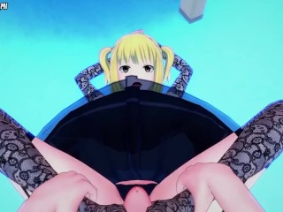 Misa Amane from Death Note Gives You A Footjob Hentai POV