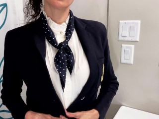 Wanna See What's Under My School Uniform? - Undressing Afterschool, Dry to Wet White Blouse