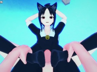 Kaguya from Love is War Gives You A Footjob Hentai POV