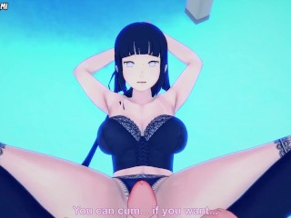 Hinata Hyuga from Naruto Gives You A Footjob Hentai POV