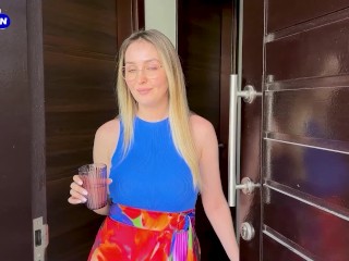 Sex with my best friend's STEPMOM on the couch