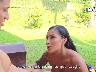 Neighbors have sex in a public park- Mariana Martix & Milan Rodriguez