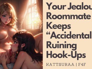 F4F | Your Jealous Roommate Keeps “Accidentally” Ruining Hook-Ups | Pussy Eating | Making Out