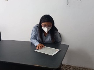 EXECUTIVE SECRETARY SEDUCES THE BOSS'S STEPSON IN THE OFFICE