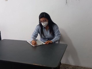 EXECUTIVE SECRETARY SEDUCES THE BOSS'S STEPSON IN THE OFFICE