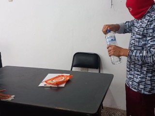 EXECUTIVE SECRETARY SEDUCES THE BOSS'S STEPSON IN THE OFFICE