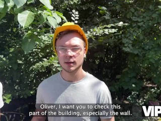 VIP4K. Hunter fucked a handywoman after she stripped for him just in his yard