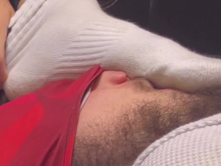 Sweaty gym sock slave is my foot stool - Trailer