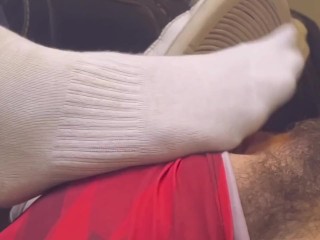 Sweaty gym sock slave is my foot stool - Trailer