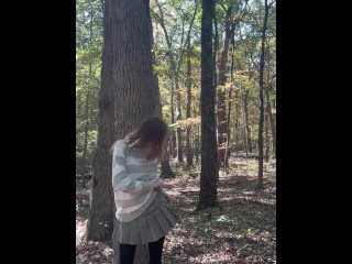 Deer Girl Fucked in the Woods for First Time