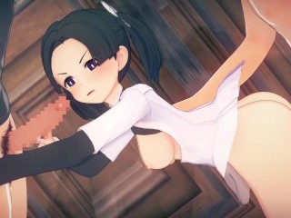 【鬼滅の刃】神崎アオイがたくさんの男達と集団セックスする3Dエロアニメーション。(きめつのやいば かんざきあおい1 Demon Slayer Kimetsu Aoi Kanzaki.