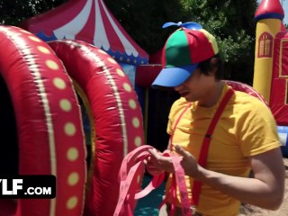 World’s Strongest MILF Bella Rolland Gets Her Pussy DESTROYED in a Bounce House