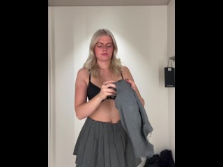 POV: Your Watching Me Change In Cute/Hot Clothes (Public Changing Room)