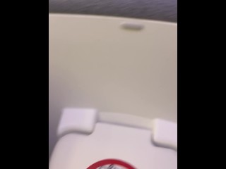 Edging Cock in Airplane Bathroom - Dane Coxx