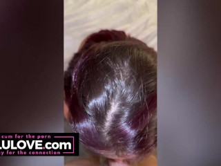 Big tits babe "There's nothing I love more than the smell of your cock" POV BJ & sex - Lelu Love