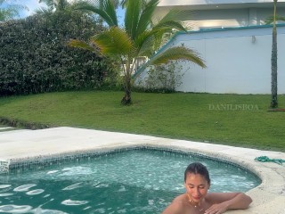 Piscina + Yoga ? Mi primera vez haciéndolo! - Danilisboa