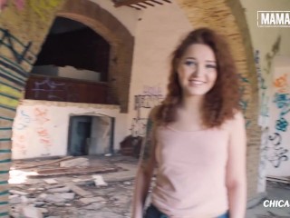 Gorgeous Teen Takes on a Huge Cock in Abandoned Building - MAMACITAZ